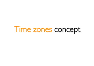 Time zones concept
 