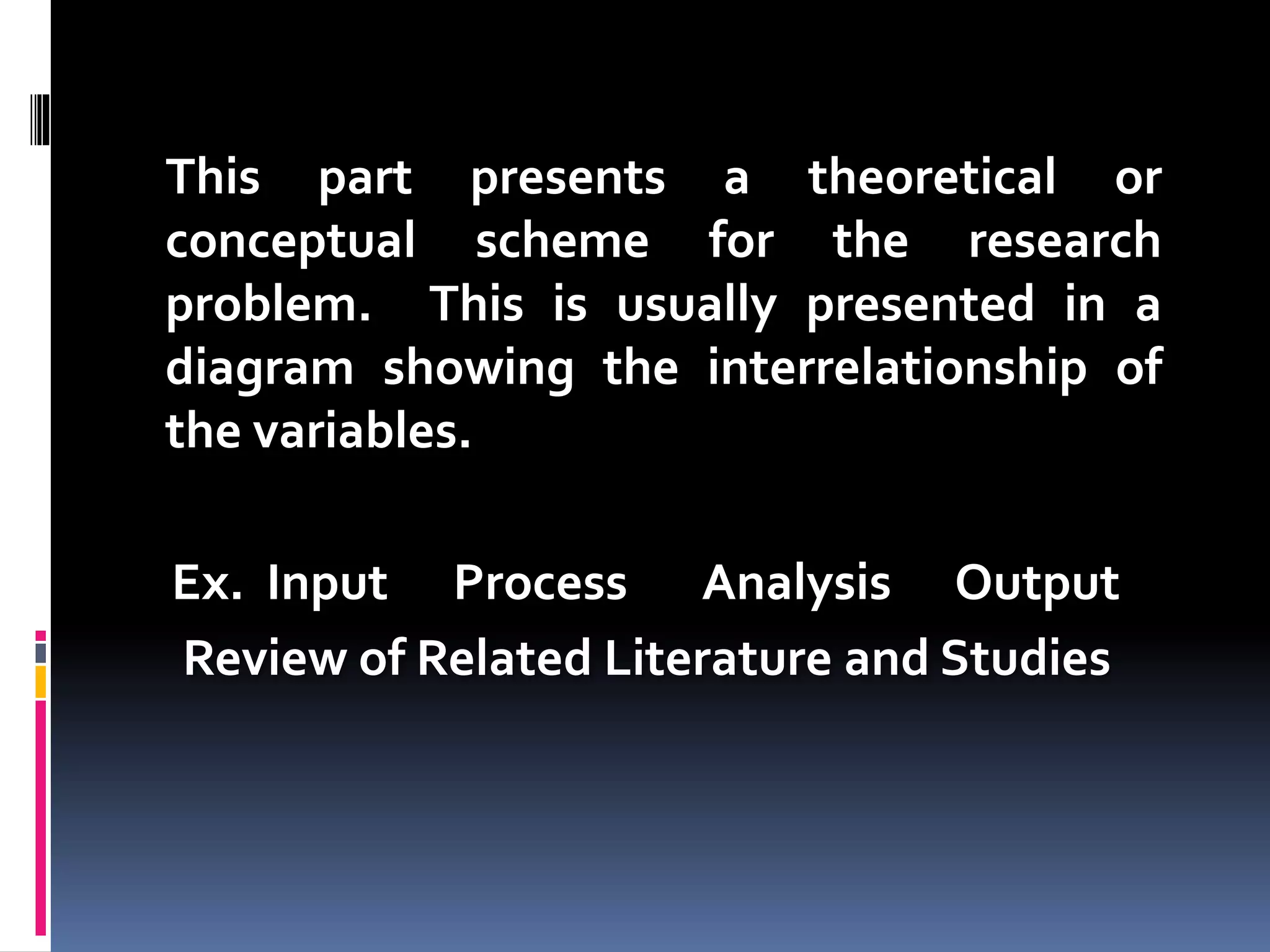 Six main chapters of a research paper | PPTX | Science