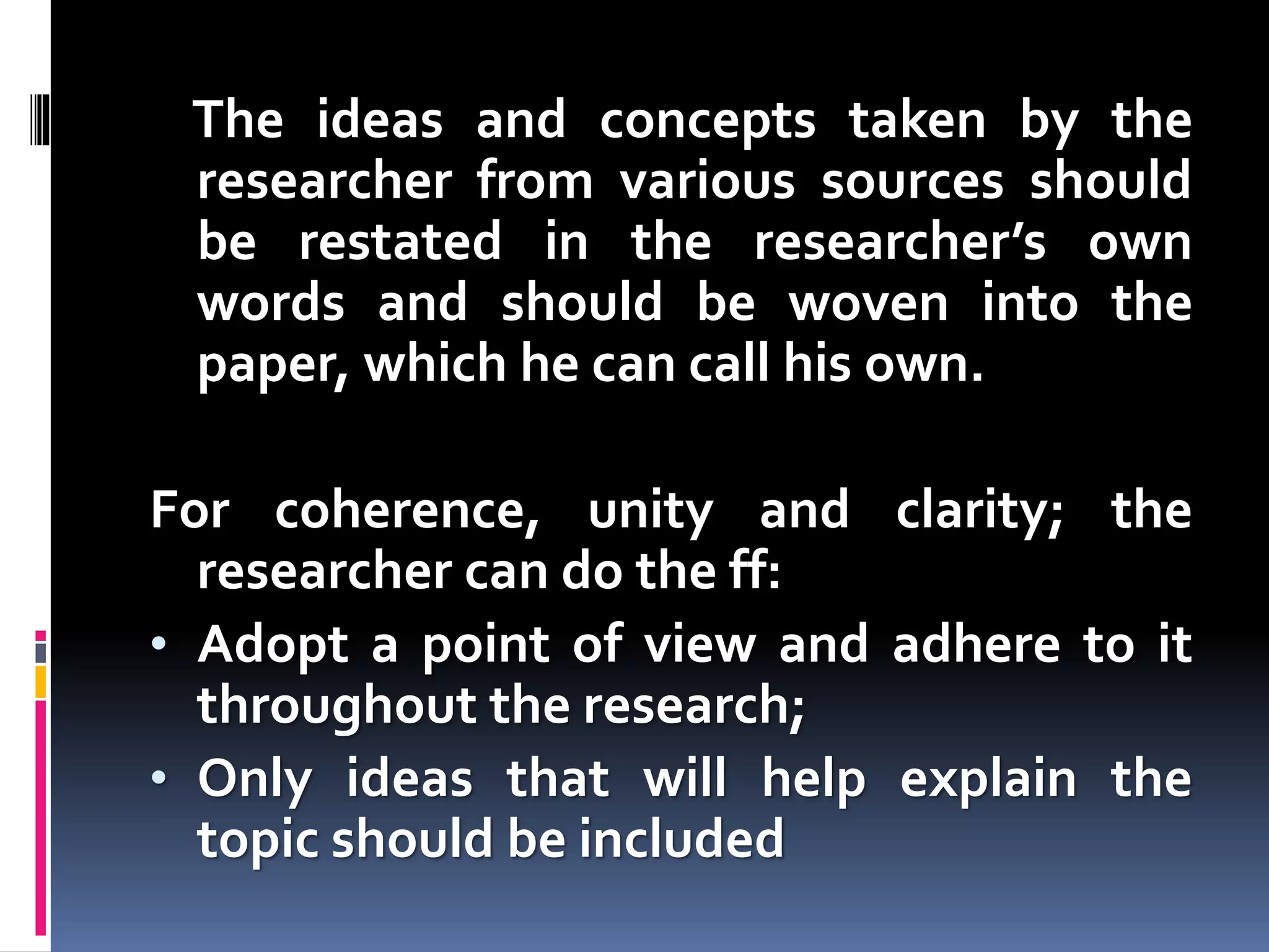 Six main chapters of a research paper | PPTX | Science