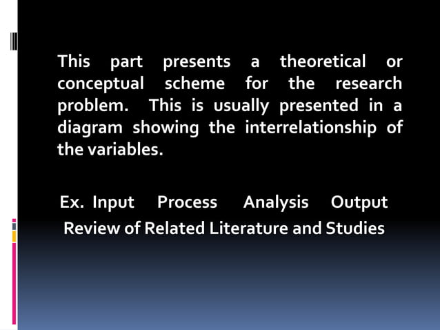 Six main chapters of a research paper | PPTX | Science