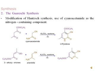 Synthesis
2. The Guareschi Synthesis
 