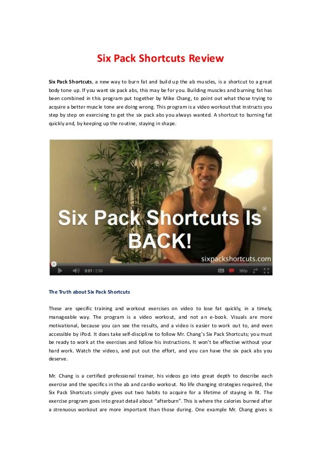 Six Pack Shortcuts Free Download