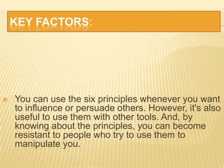 Six principles of influence | PPTX