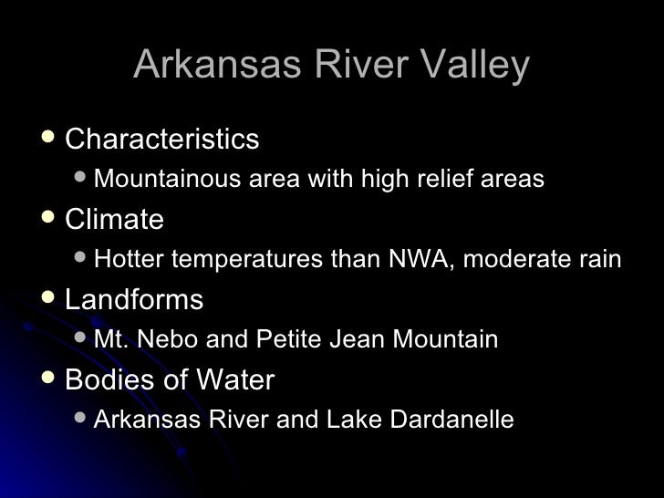 Six regions of arkansas