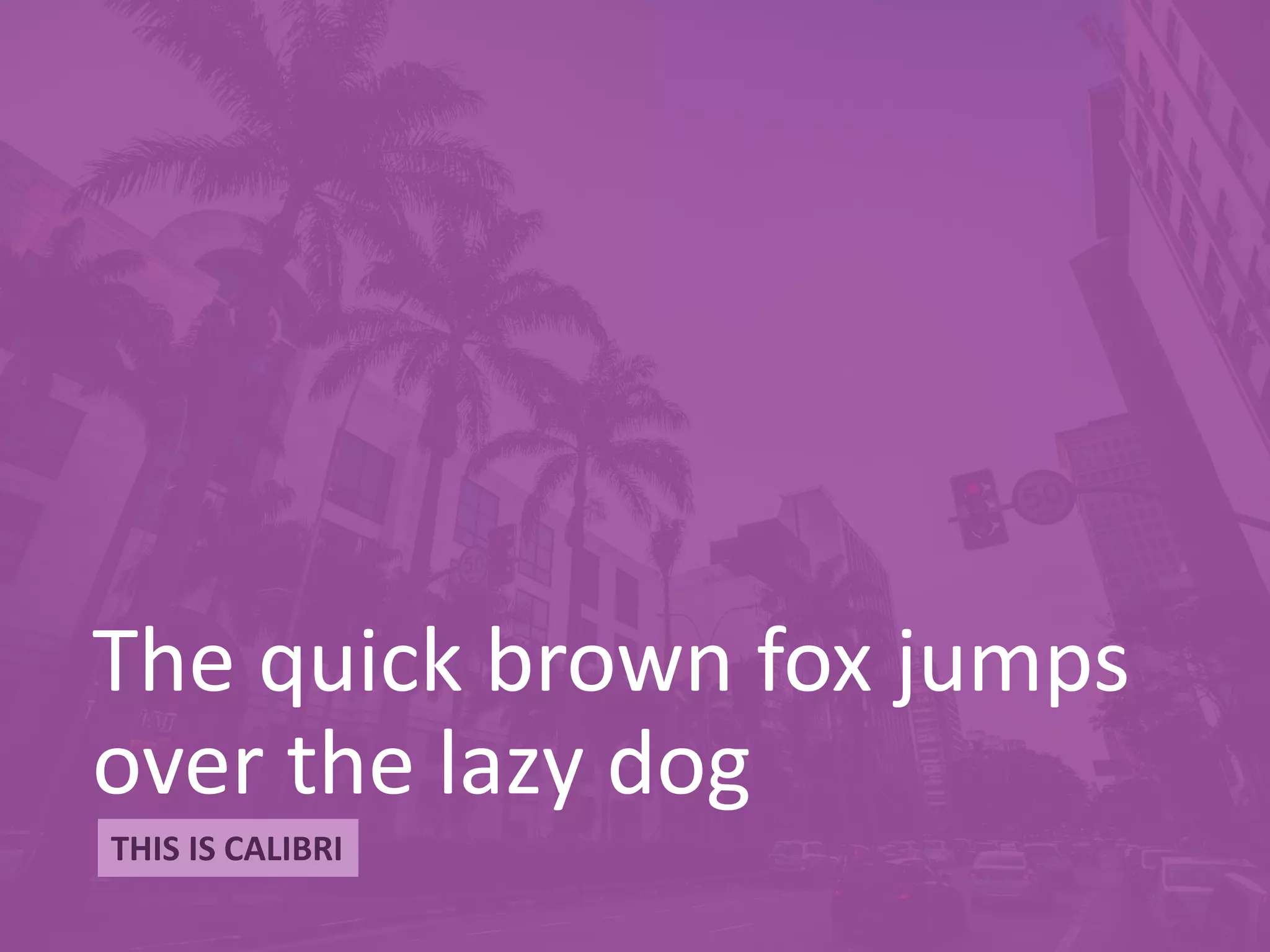The quick brown fox jumps
over the lazy dog
THIS IS CALIBRI
 