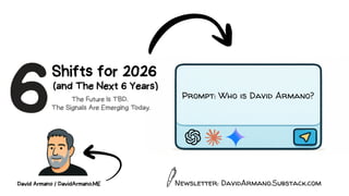 Six Shifts For 2026 (And The Next Six Years)