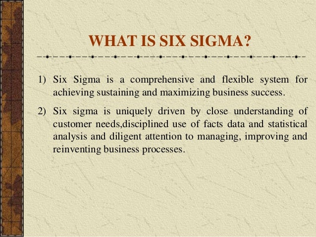 6 sigma course