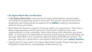 Six Sigma Change Management Black Belt Course | PPTX