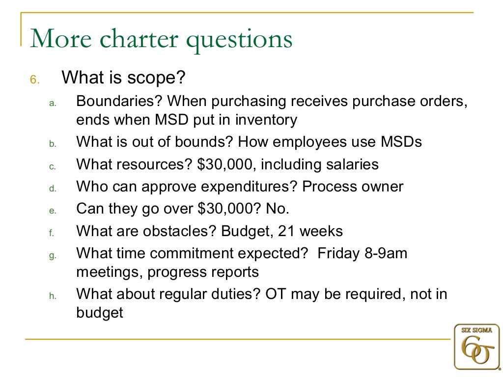 Six sigma case study example image