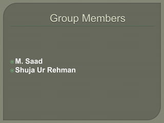 M. Saad
Shuja Ur Rehman
 