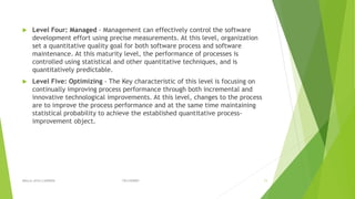 Six sigma and cmm levels