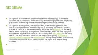 Six sigma and cmm levels