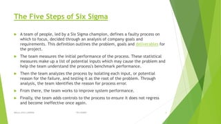 Six sigma and cmm levels