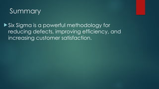 Comprehensive Six Sigma Methodology for Quality Improvement and ...