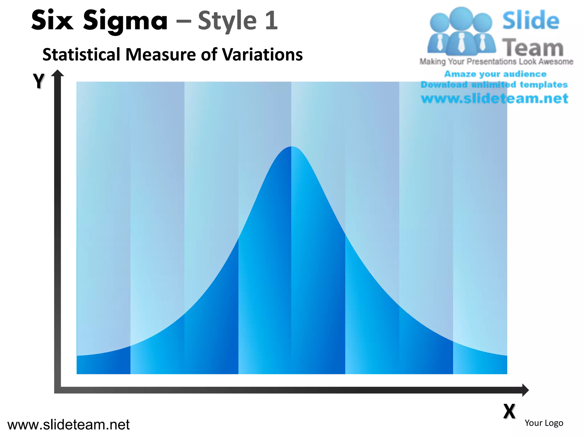 Six Sigma – Style 1
    Statistical Measure of Variations
   Y




www.slideteam.net
                                        X   Your Logo
 