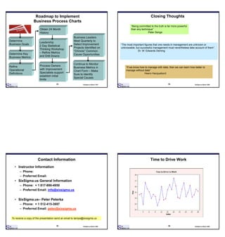 Six Sigma Deployment