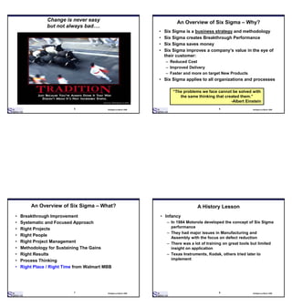 Six Sigma Deployment