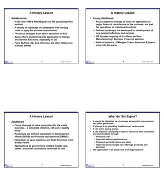 Six Sigma Deployment