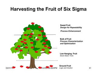 Harvesting the Fruit of Six Sigma - - - - - - - - - - - - - - - - - - - - - - - - - - - - - - - - - - - -  Sweet Fruit   D...