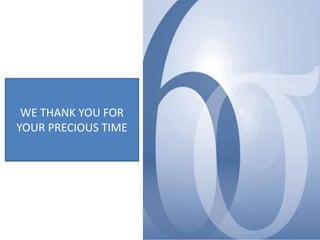 WE THANK YOU FOR
YOUR PRECIOUS TIME

 