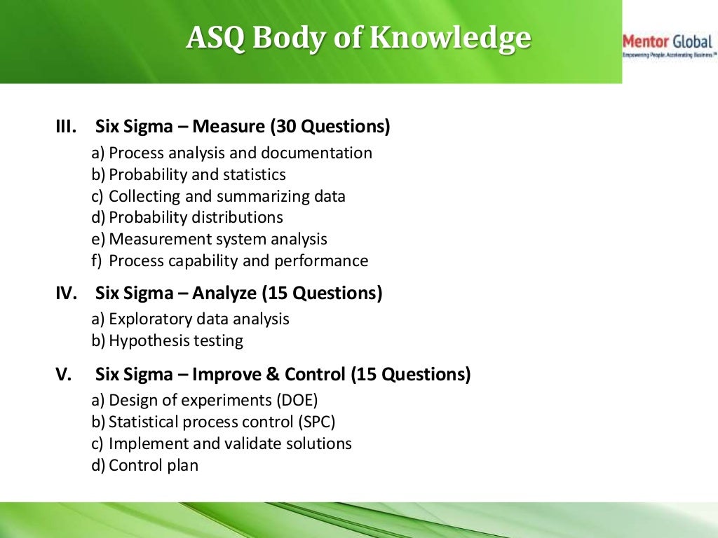 Six Sigma Green Belt for Beginners in a Nutshell