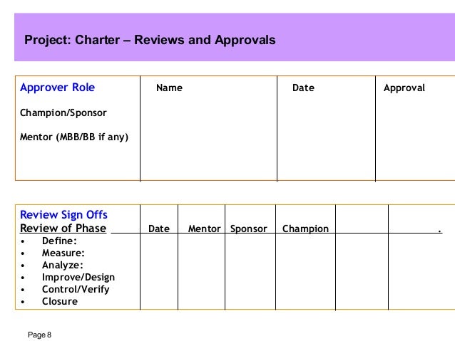 six sigma green belt project report examples six sigma green belt project report examples