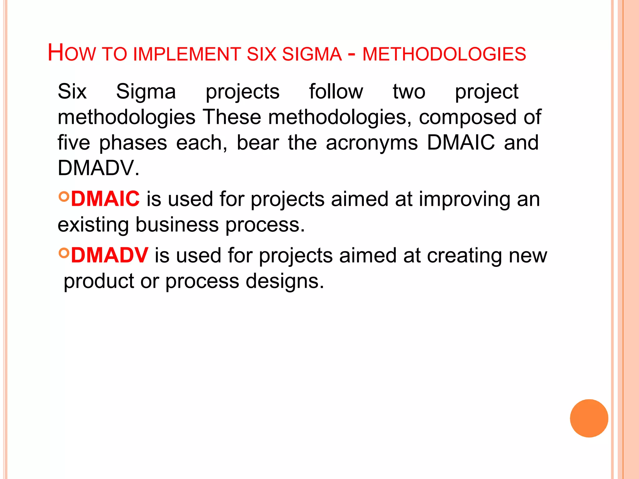 Six sigma in 10 steps | PPT