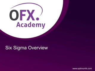 Six Sigma Overview
www.optimumfx.com
 