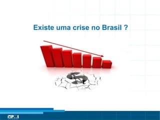 Título do Slide
Máximo de 2 linhas
Existe uma crise no Brasil ?
 