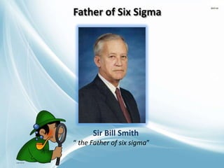 Father of Six Sigma

Sir Bill Smith
“ the Father of six sigma”

 