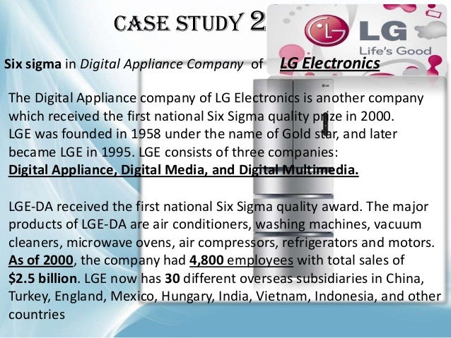 Case study six sigma at 3m inc