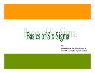 By:
Aditya Singhal (CA, DISA. M.com) &
Anand K Anand (Six sigma black belt)
 