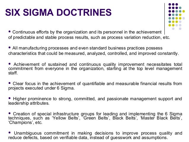 six sigma process
