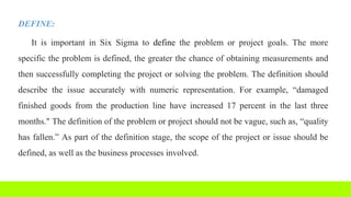 Six sigma problem solving | PPTX