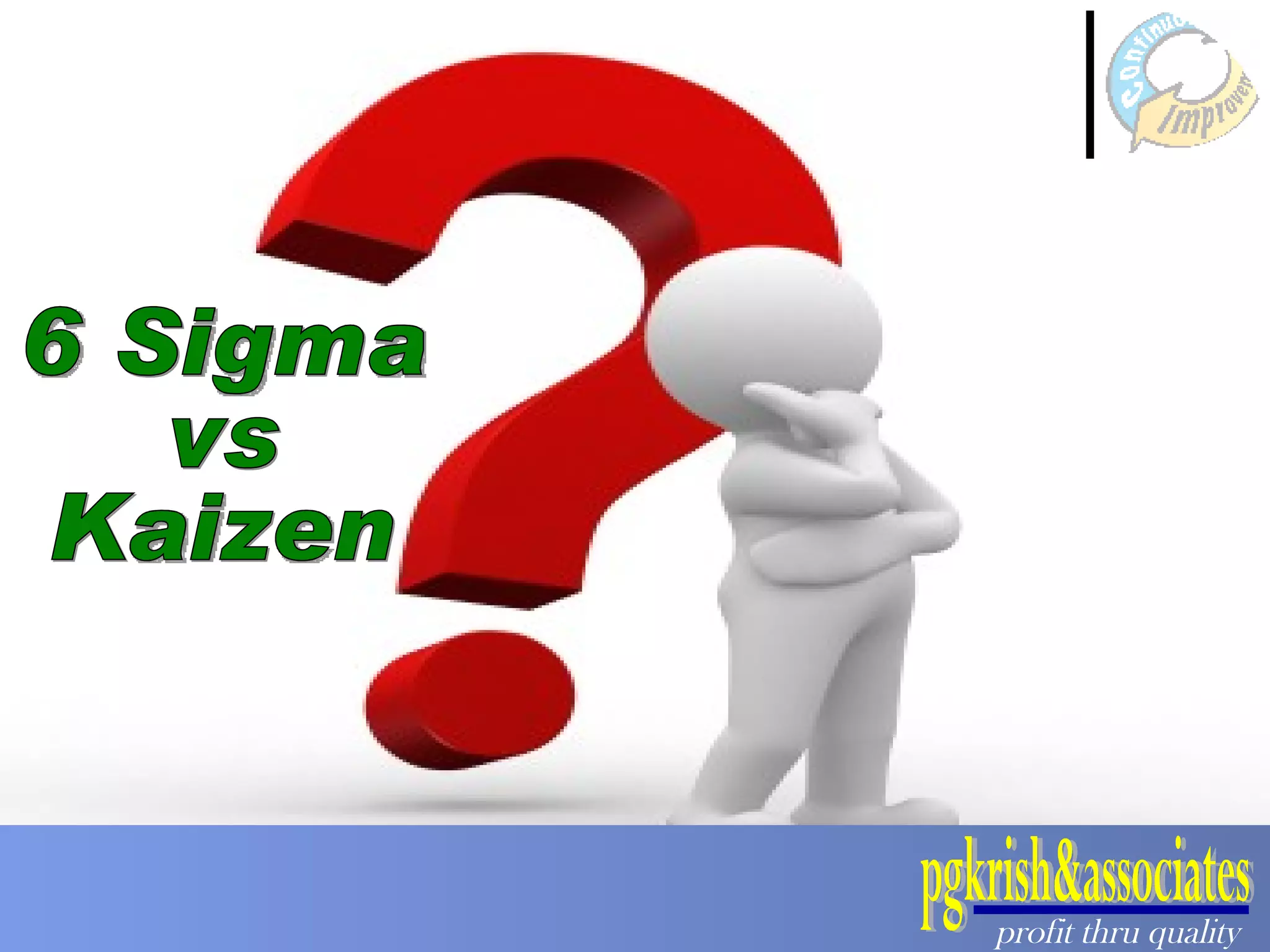 Six sigma vs kaizen | PPT