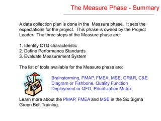 Six Sigma Yellow Belt