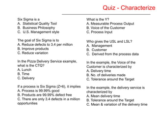 Six Sigma Yellow Belt