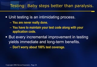 Six simple steps to unit testing happiness | PPT