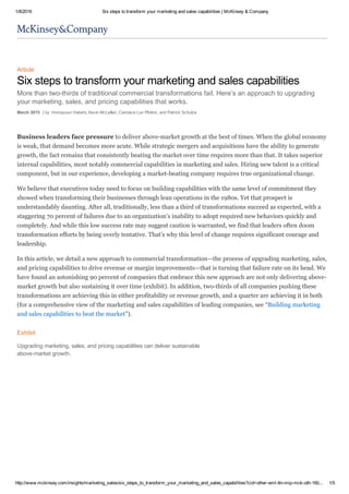 Six steps to transform your marketing a..