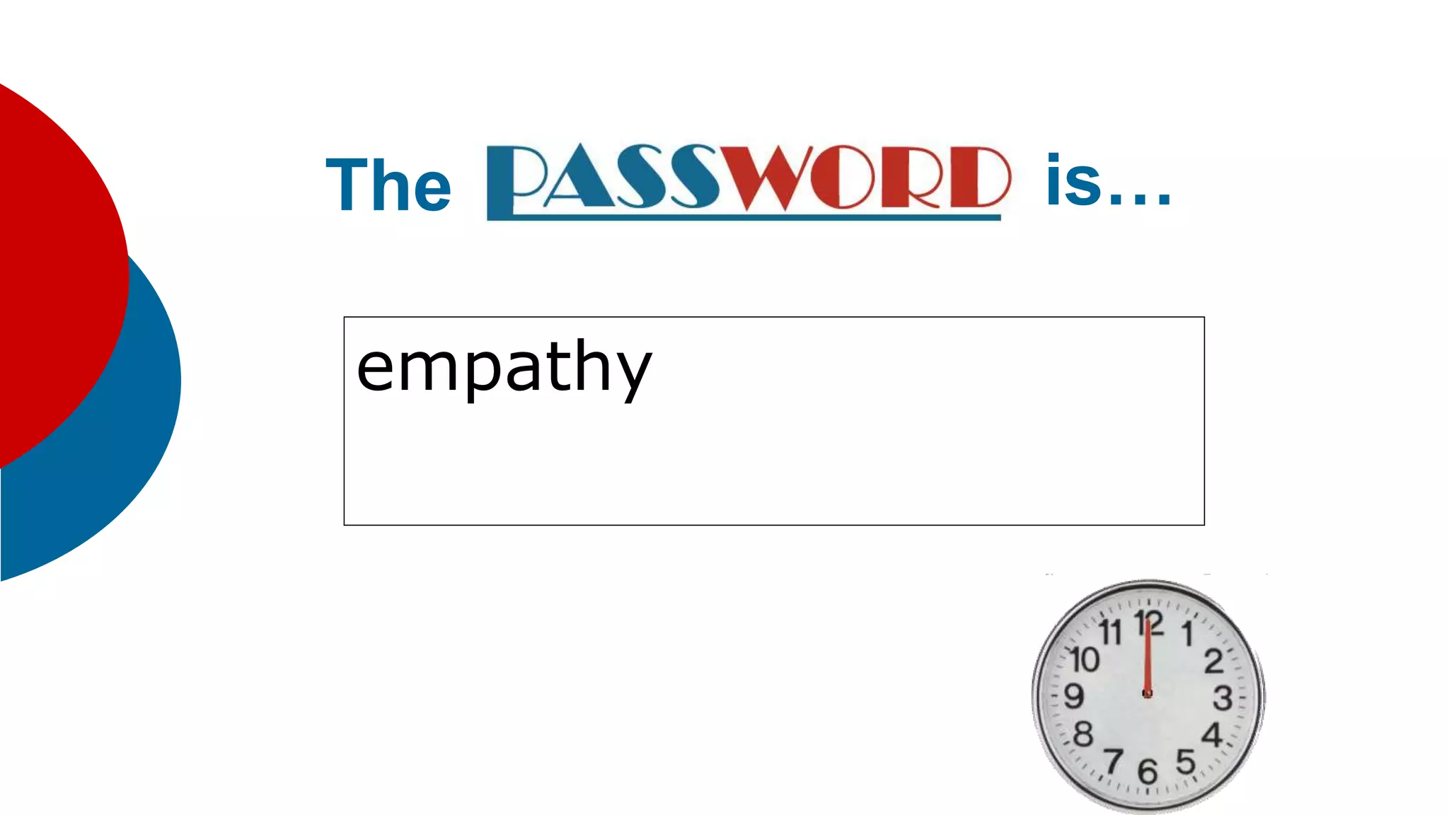 empathy
The is…
 