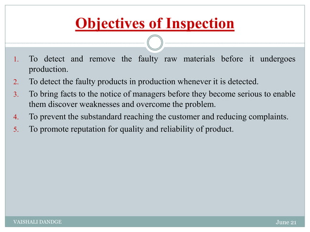 Six system inspection model | PDF