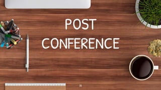 POST
CONFERENCE
35
 
