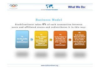 3	
  www.sixthcontinent.org
 