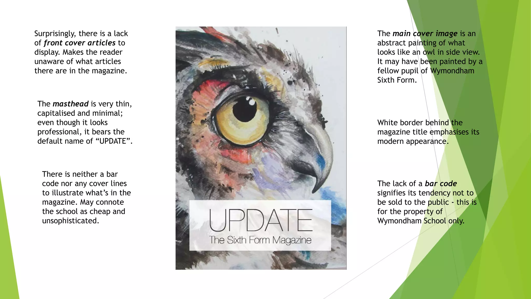Sixth form magazine presentation 3 | PPT