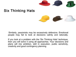Problem Solver Hat Six thinking hats | PPT