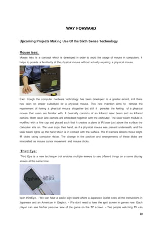 Sixth sense technology