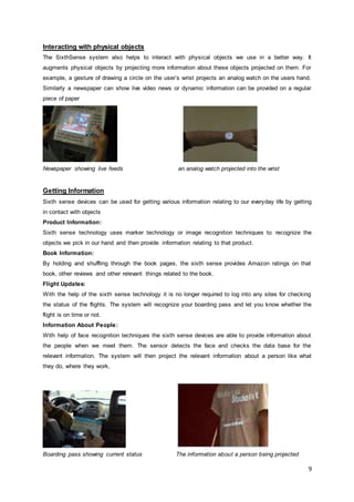 Sixth sense technology