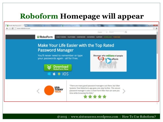 roboform add to chrome