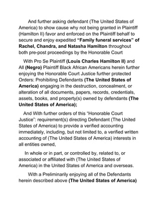 Murder Hire Scheme for Profit in the death of Abraham Lincoln for slavery