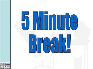 5 Minute Break! 